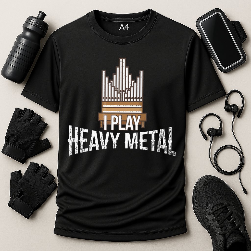 I Play Heavy Metal Church Organist Pipe Organ Player Performance Shirt