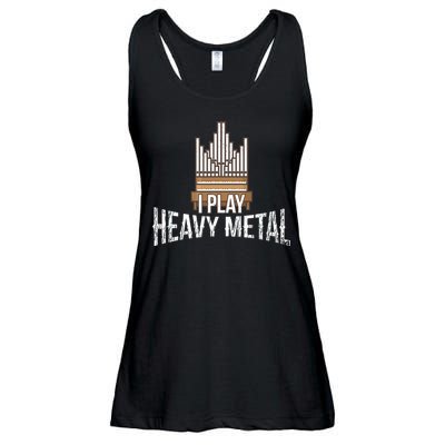 I Play Heavy Metal Church Organist Pipe Organ Player Ladies Essential Flowy Tank