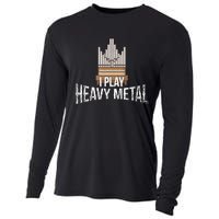 I Play Heavy Metal Church Organist Pipe Organ Player Cooling Performance Long Sleeve Crew