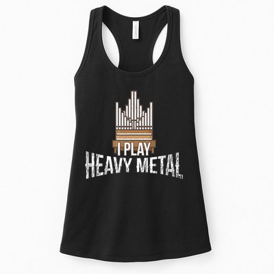 I Play Heavy Metal Church Organist Pipe Organ Player Womens Tank Top