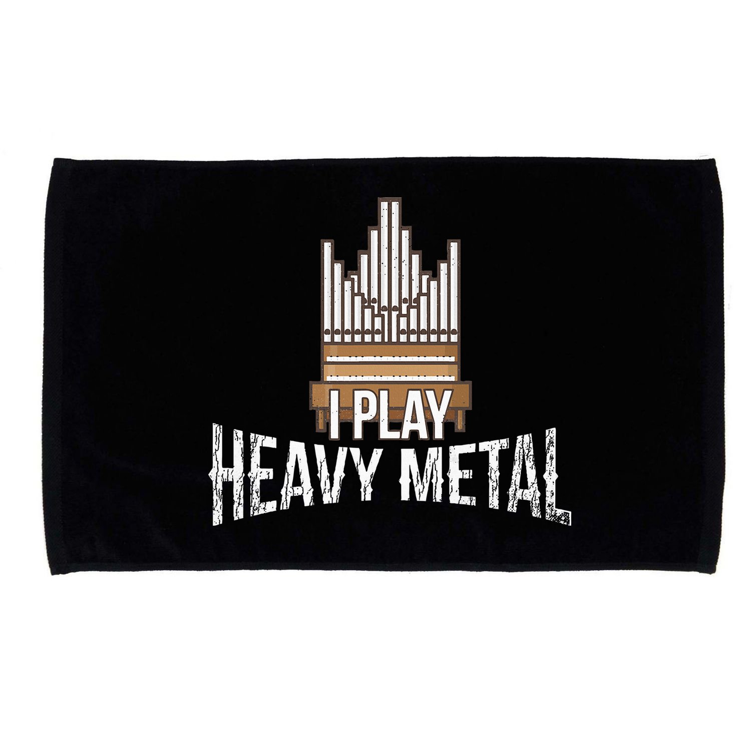 I Play Heavy Metal Church Organist Pipe Organ Player Microfiber Hand Towel
