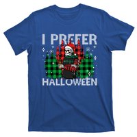 I Prefer Halloween Funny Christmas Skeleton Jumper Ugly Gift T-Shirt