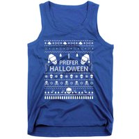 I Prefer Halloween Christmas Sweater Funny Ugly Xmas Party Gift Tank Top