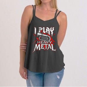 I Play Heavy Metal Tuba Player & Marching Band Women's Strappy Tank