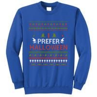 I Prefer Halloween Funny Ugly Christmas Awesome Gift Sweatshirt