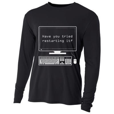 It Pro Have You Tried Restarting It Computer Help Desk Cooling Performance Long Sleeve Crew