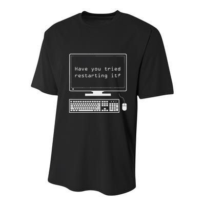 It Pro Have You Tried Restarting It Computer Help Desk Youth Performance Sprint T-Shirt