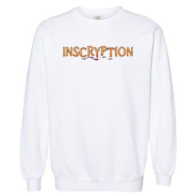 Inscryption Psychological Horror Card Game Halloween Scary Garment-Dyed Sweatshirt