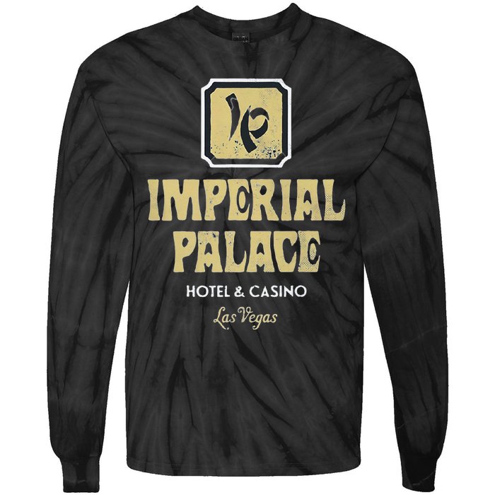 Imperial Palace Hotel Casino Vintage Sign Retro Las Vegas Tie-Dye Long Sleeve Shirt