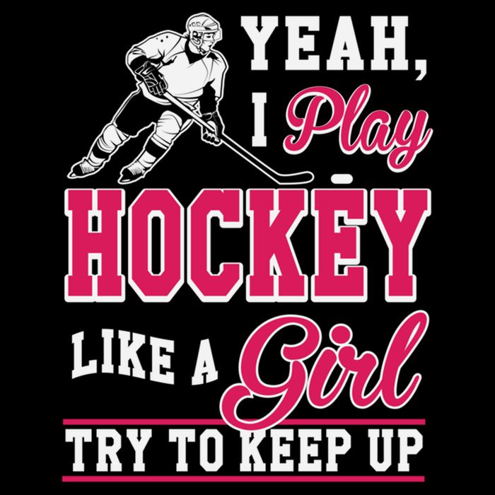 I Play Hockey Like A Girl Girls Hockey Player Cool Gift Cool Gift Impact Tech Backpack