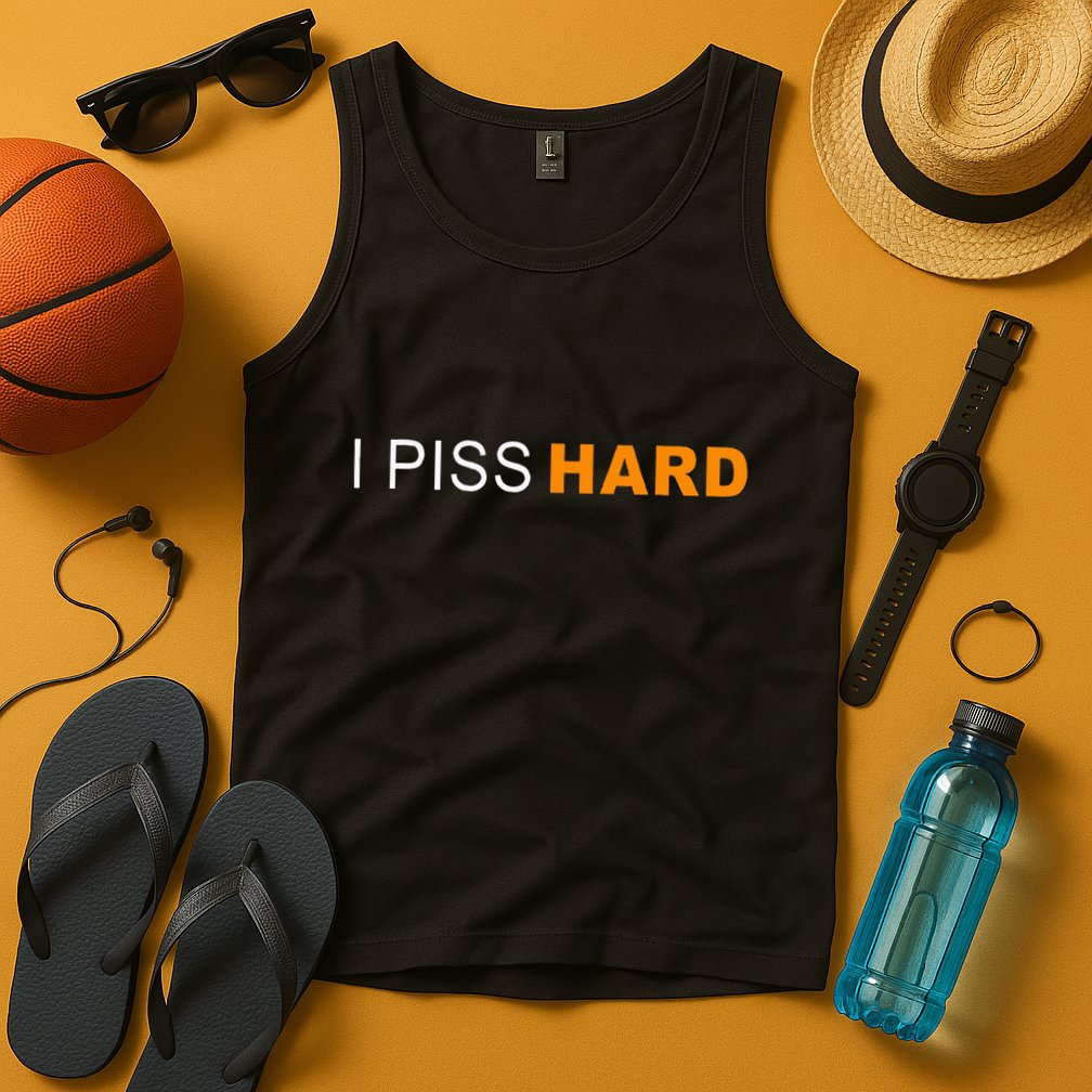 I Piss Hard Funny Meme Sarcasm Tank Top