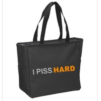 I Piss Hard Funny Meme Sarcasm Zip Tote Bag