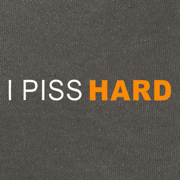 I Piss Hard Funny Meme Sarcasm Cotton Canvas Backpack