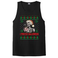 I Prefer Halloween Christmas Sweater Funny Holiday Ugly Xmas Sweatshirt PosiCharge Competitor Tank