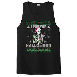 I Prefer Halloween Christmas Funny Skeleton Xmas Gift PosiCharge Competitor Tank