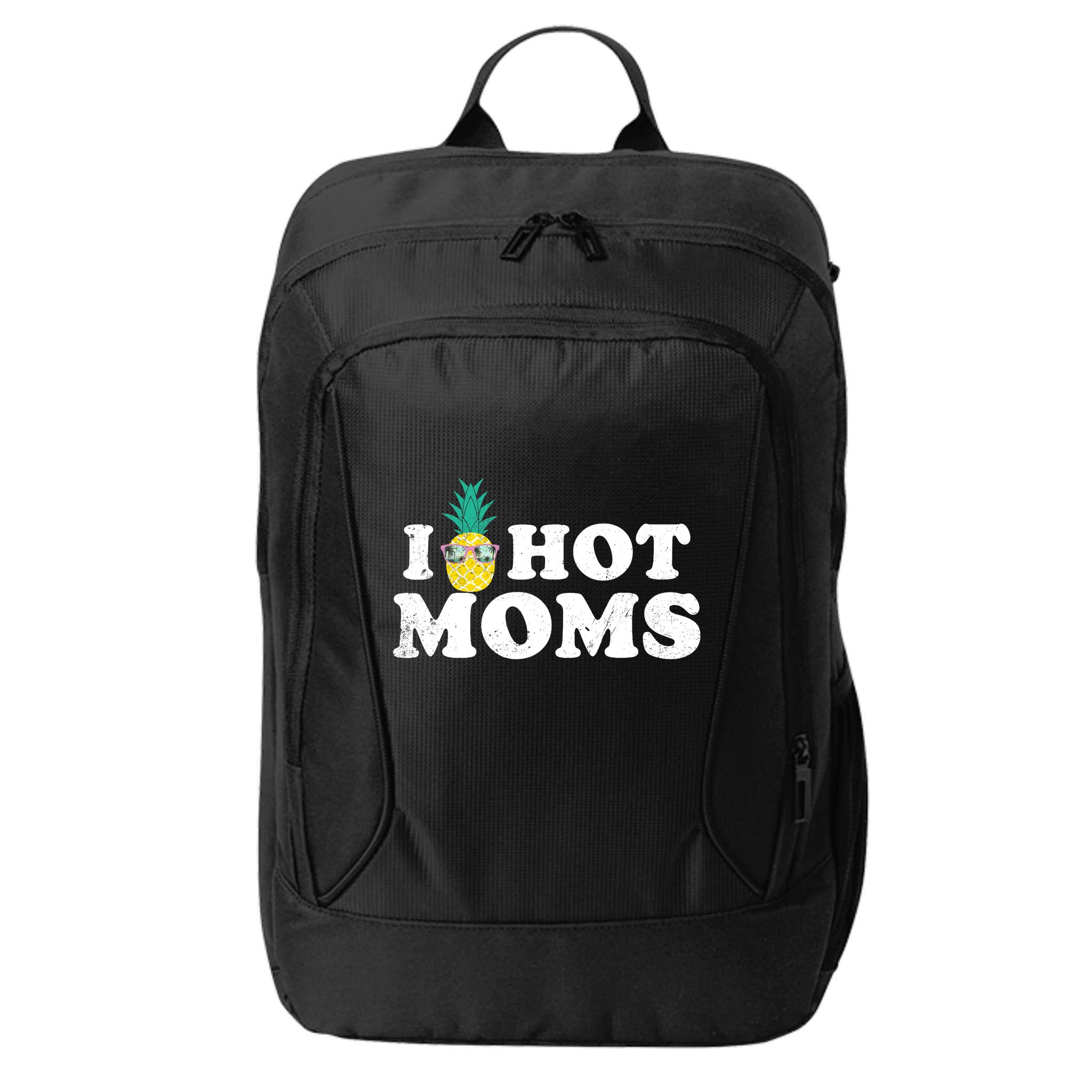 I Pineapple Hot Moms Upside Down I Heart Funny Swinger City Backpack