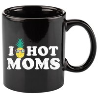 I Pineapple Hot Moms Upside Down I Heart Funny Swinger 11oz C Handle Ceramic Mug