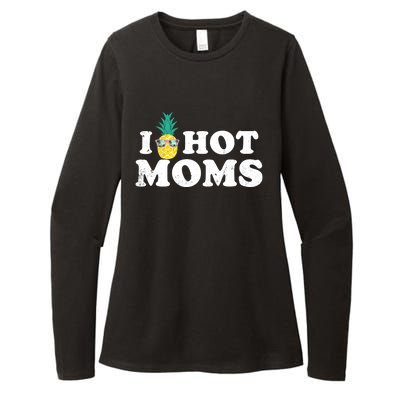 I Pineapple Hot Moms Upside Down I Heart Funny Swinger Womens CVC Long Sleeve Shirt