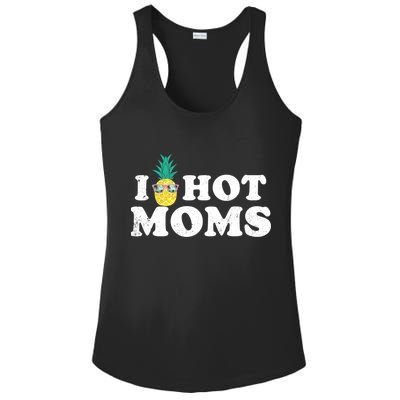 I Pineapple Hot Moms Upside Down I Heart Funny Swinger Ladies PosiCharge Competitor Racerback Tank