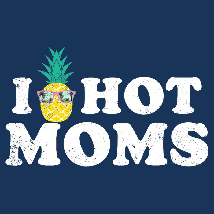 I Pineapple Hot Moms Upside Down I Heart Funny Swinger Cooling Performance Crew T-Shirt