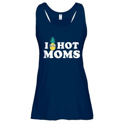 I Pineapple Hot Moms Upside Down I Heart Funny Swinger Ladies Essential Flowy Tank