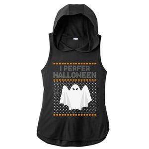 I Prefer Halloween Christmas Funny Funny Ugly Xmas Holiday Funny Ladies PosiCharge Tri-Blend Wicking Draft Hoodie Tank