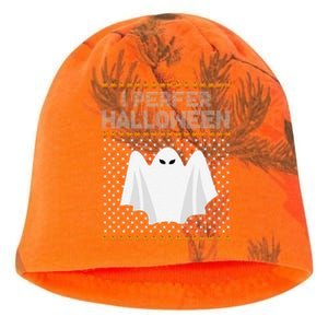 I Prefer Halloween Christmas Funny Funny Ugly Xmas Holiday Funny Kati - Camo Knit Beanie