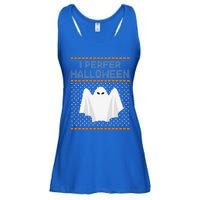 I Prefer Halloween Christmas Funny Funny Ugly Xmas Holiday Funny Ladies Essential Flowy Tank