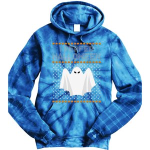 I Prefer Halloween Christmas Funny Funny Ugly Xmas Holiday Funny Tie Dye Hoodie