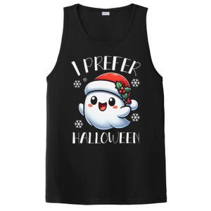 I Prefer Halloween Christmas Cute Ghost Santa Hat PosiCharge Competitor Tank