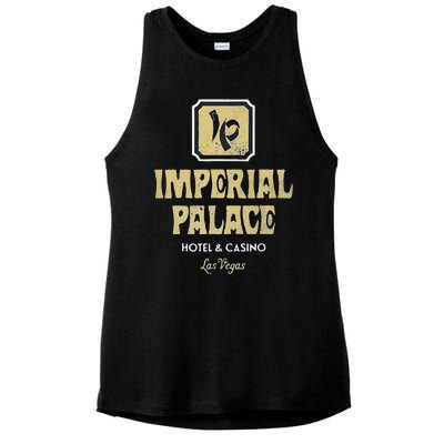 Imperial Palace Hotel Casino Vintage Sign Retro Las Vegas Ladies PosiCharge Tri-Blend Wicking Tank