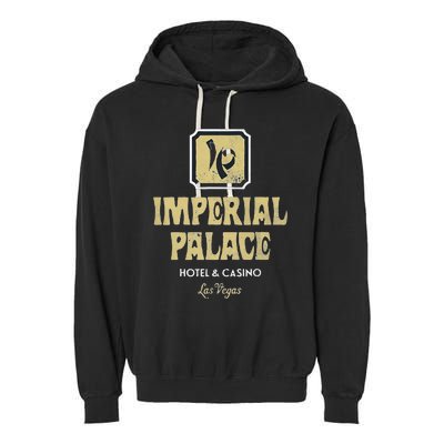 Imperial Palace Hotel Casino Vintage Sign Retro Las Vegas Garment-Dyed Fleece Hoodie