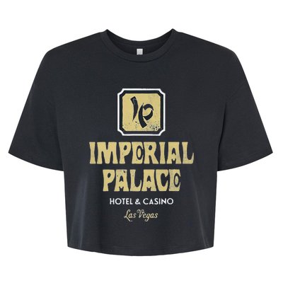 Imperial Palace Hotel Casino Vintage Sign Retro Las Vegas Bella+Canvas Jersey Crop Tee