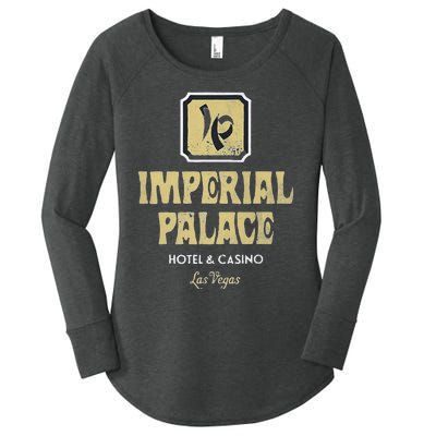 Imperial Palace Hotel Casino Vintage Sign Retro Las Vegas Women's Perfect Tri Tunic Long Sleeve Shirt