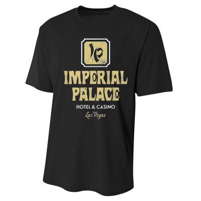 Imperial Palace Hotel Casino Vintage Sign Retro Las Vegas Performance Sprint T-Shirt