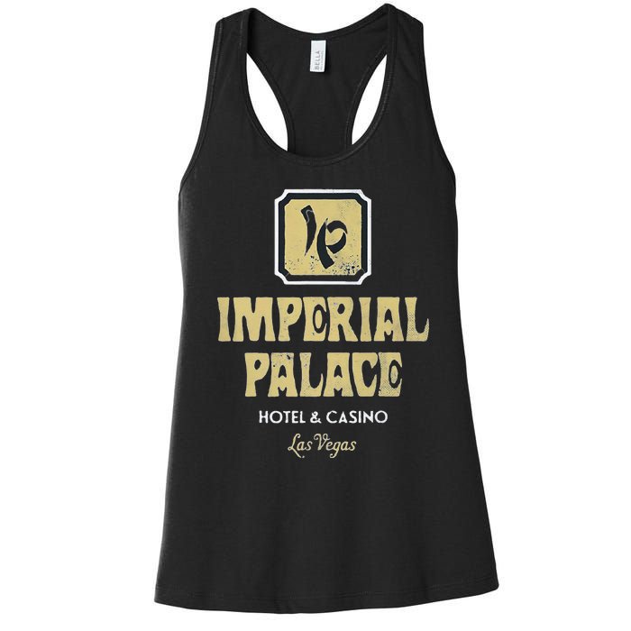 Imperial Palace Hotel Casino Vintage Sign Retro Las Vegas Women's Racerback Tank