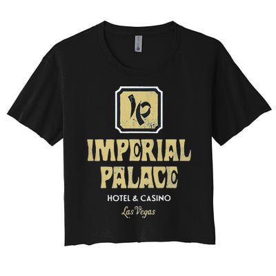 Imperial Palace Hotel Casino Vintage Sign Retro Las Vegas Women's Crop Top Tee