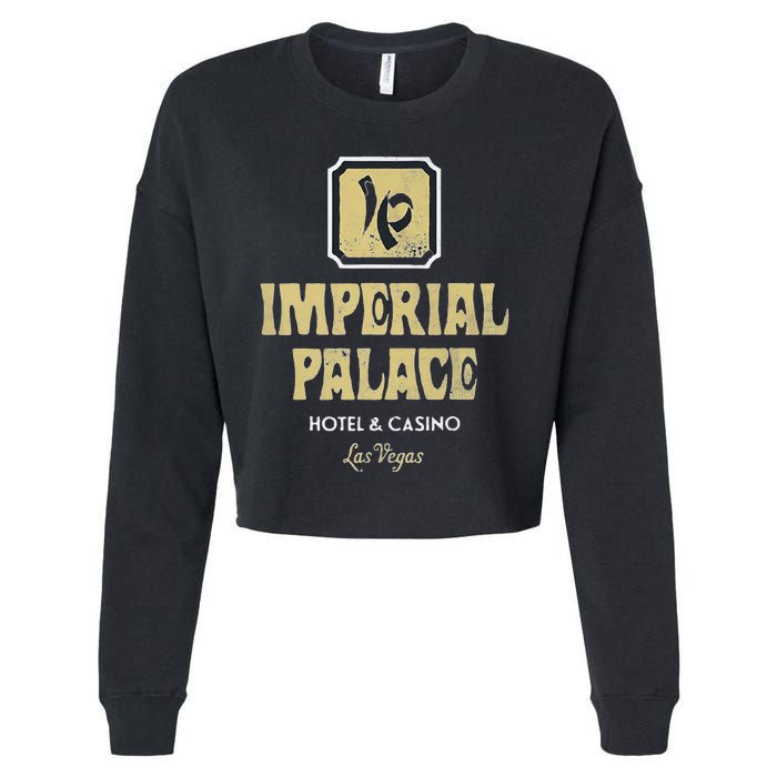 Imperial Palace Hotel Casino Vintage Sign Retro Las Vegas Cropped Pullover Crew