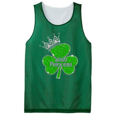 Irish Princess Happy St Patricks Day Shamrock Mesh Reversible Basketball Jersey Tank