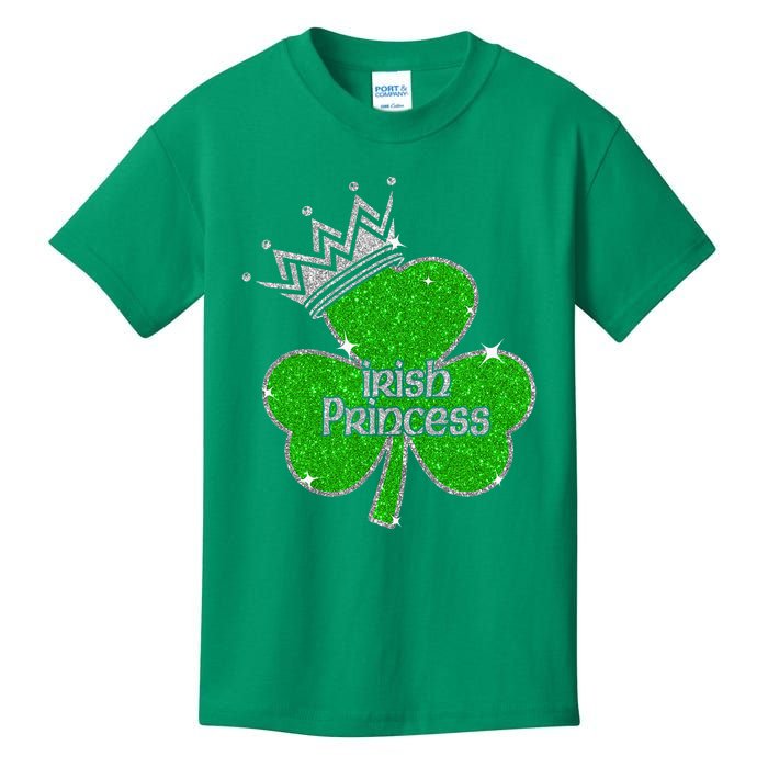 Irish Princess Happy St Patricks Day Shamrock Kids T-Shirt