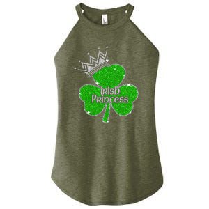 Irish Princess Happy St Patricks Day Shamrock Women's Perfect Tri Rocker Tank