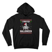 I Prefer Halloween Christmas Sweater Funny Holiday Ugly Xmas Hoodie