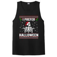 I Prefer Halloween Christmas Sweater Funny Holiday Ugly Xmas PosiCharge Competitor Tank