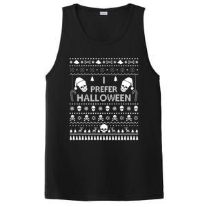 I Prefer Halloween Christmas Sweater Funny Ugly Xmas Party Gift PosiCharge Competitor Tank