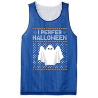 I Prefer Halloween Christmas Sweater Funny Ugly Xmas Holiday Cool Gift Mesh Reversible Basketball Jersey Tank