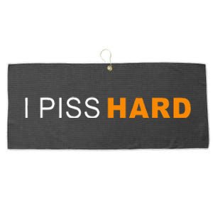 I Piss Hard Funny Meme Sarcasm Large Microfiber Waffle Golf Towel