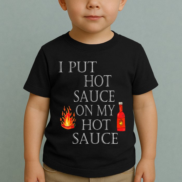 I Put Hot Sauce On My Hot Sauce Toddler T-Shirt