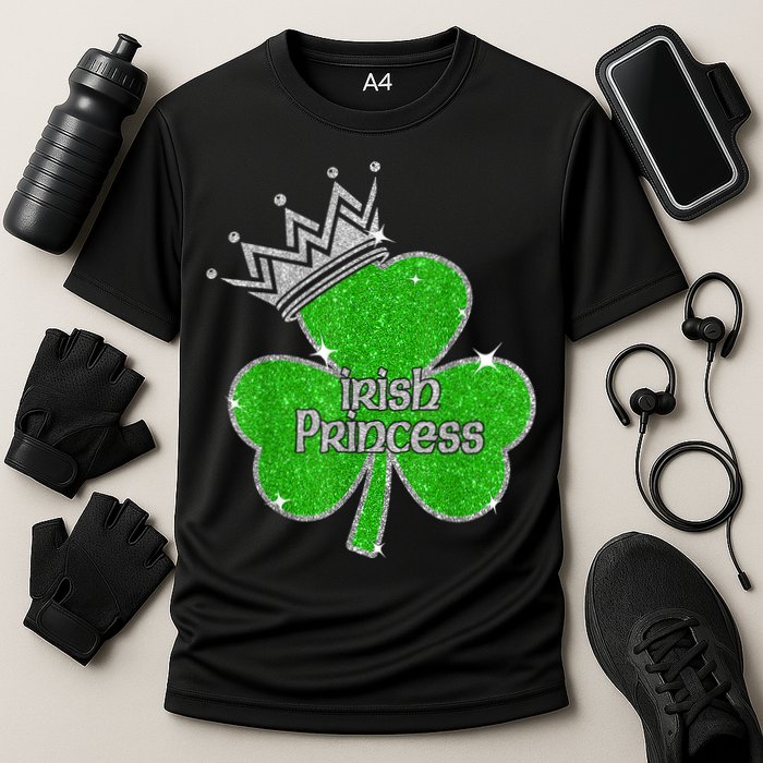 Irish Princess Happy St Patricks Day Shamrock Performance Shirt