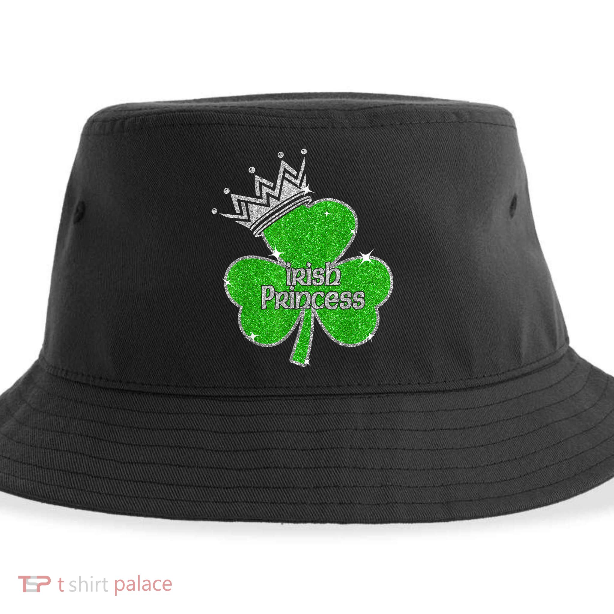 Irish Princess Happy St Patricks Day Shamrock Sustainable Bucket Hat