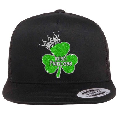 Irish Princess Happy St Patricks Day Shamrock Flatbill Hat
